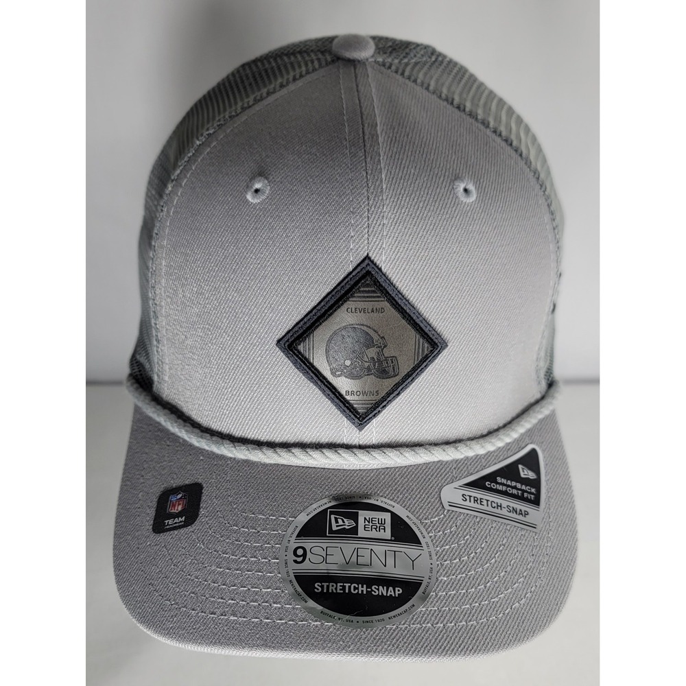 Cleveland Browns New Era 9Seventy Stretch Snap Gray Hat NWT Snapback Trucker Cap